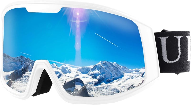 Ukoly Ski/Snowboard Goggles for Men Women, Snow Goggles HD Lens Anti-Fog Coating OTG Design UV400 Protection Windproof - Image 1